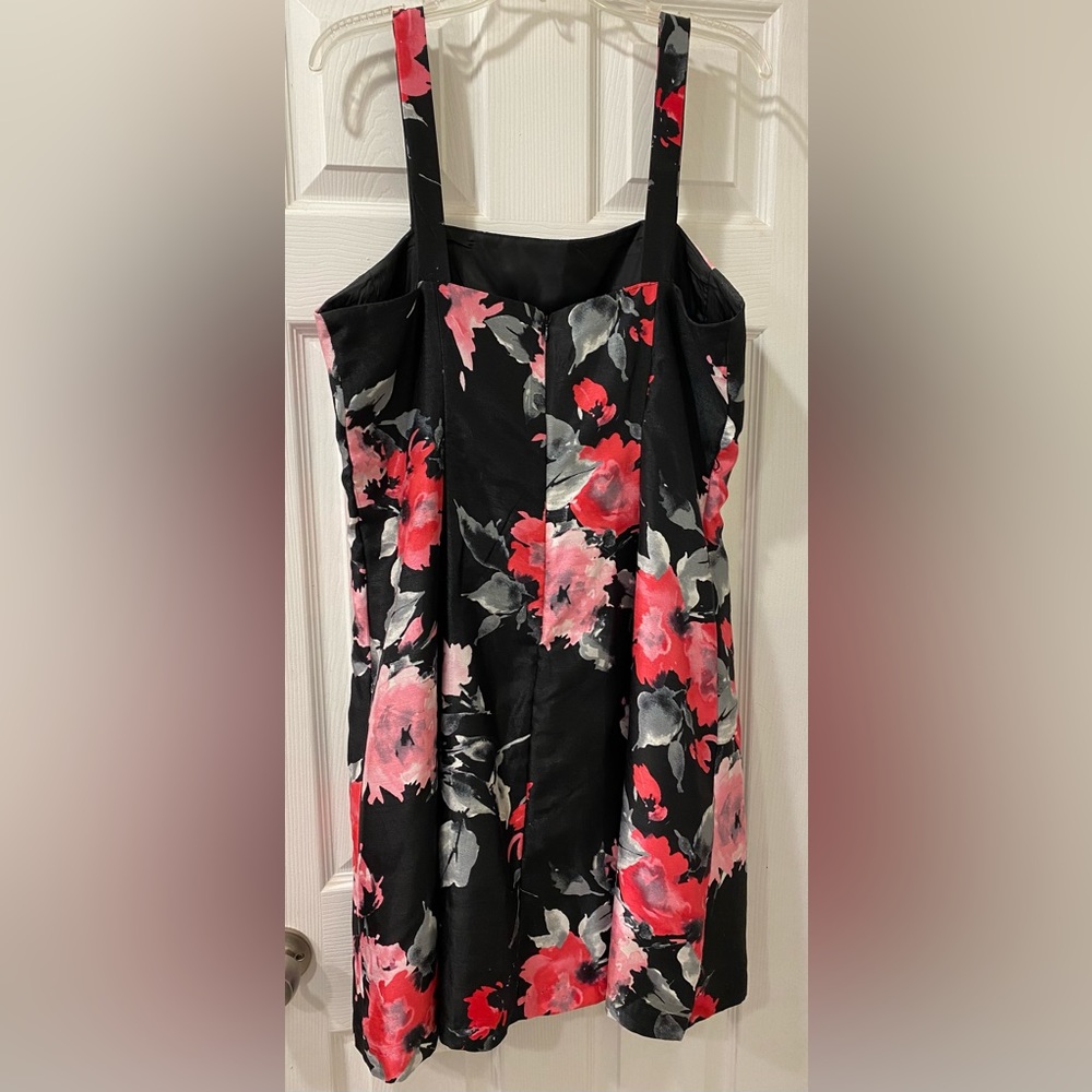 Floral black dress